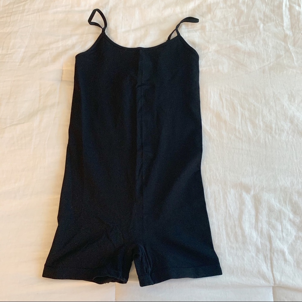 Free People Black Seamless Romper